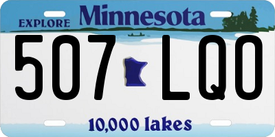 MN license plate 507LQO