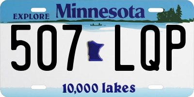 MN license plate 507LQP