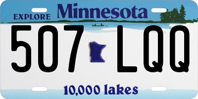 MN license plate 507LQQ