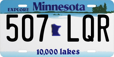 MN license plate 507LQR