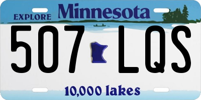 MN license plate 507LQS