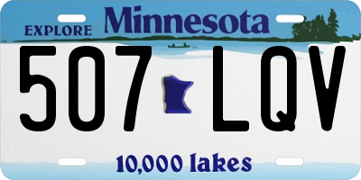MN license plate 507LQV