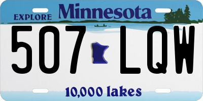 MN license plate 507LQW