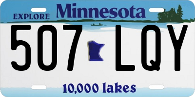 MN license plate 507LQY