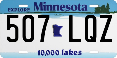 MN license plate 507LQZ