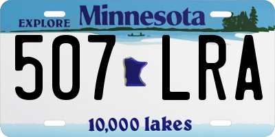 MN license plate 507LRA