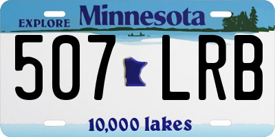 MN license plate 507LRB