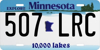 MN license plate 507LRC