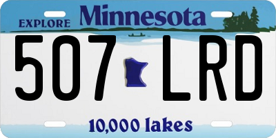MN license plate 507LRD