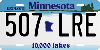 MN license plate 507LRE
