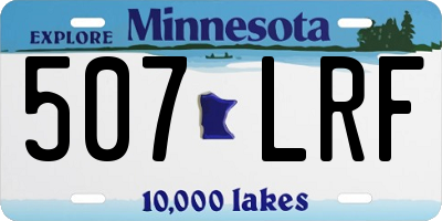 MN license plate 507LRF