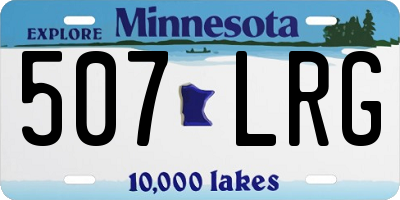 MN license plate 507LRG
