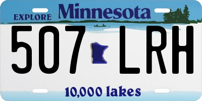 MN license plate 507LRH