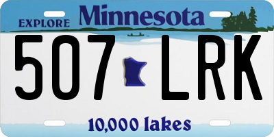 MN license plate 507LRK