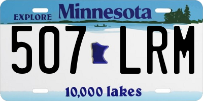 MN license plate 507LRM