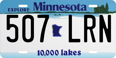 MN license plate 507LRN