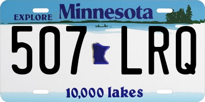 MN license plate 507LRQ
