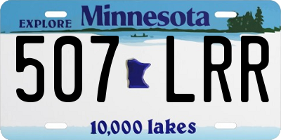 MN license plate 507LRR