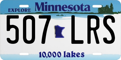 MN license plate 507LRS