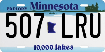 MN license plate 507LRU