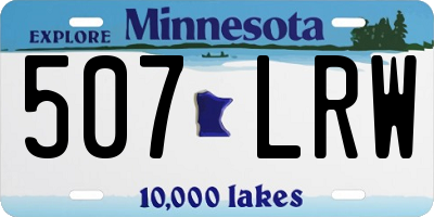 MN license plate 507LRW