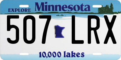 MN license plate 507LRX