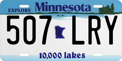 MN license plate 507LRY