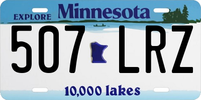 MN license plate 507LRZ