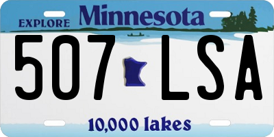 MN license plate 507LSA