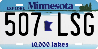 MN license plate 507LSG
