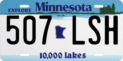 MN license plate 507LSH