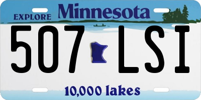 MN license plate 507LSI