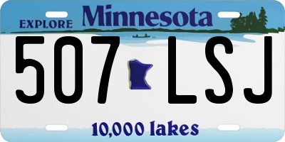 MN license plate 507LSJ