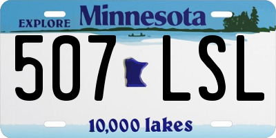 MN license plate 507LSL