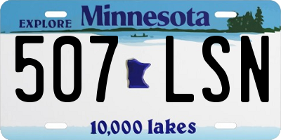 MN license plate 507LSN
