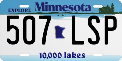 MN license plate 507LSP
