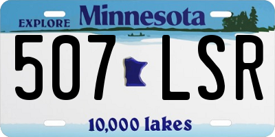 MN license plate 507LSR