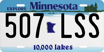 MN license plate 507LSS