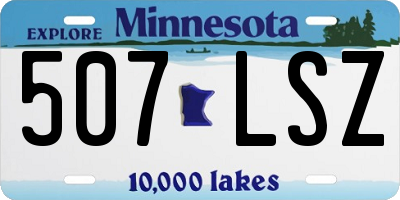 MN license plate 507LSZ