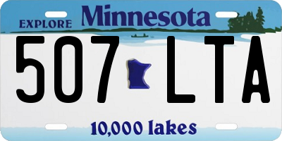 MN license plate 507LTA