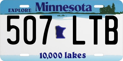 MN license plate 507LTB
