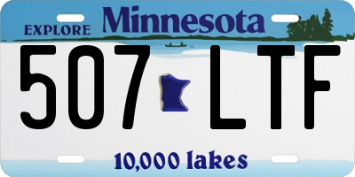 MN license plate 507LTF