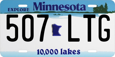 MN license plate 507LTG