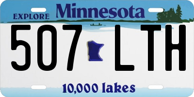 MN license plate 507LTH
