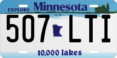 MN license plate 507LTI