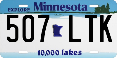 MN license plate 507LTK