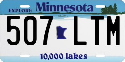 MN license plate 507LTM