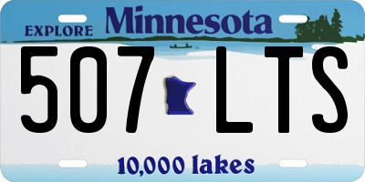 MN license plate 507LTS