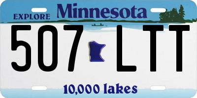 MN license plate 507LTT