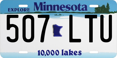 MN license plate 507LTU
